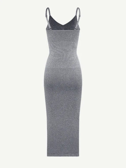 CurvyPower | UK Maxi Dress Shaper Maxi Dress with Spaghetti Strap