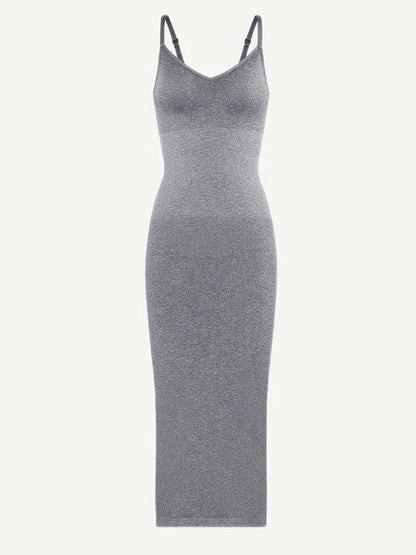 CurvyPower | UK Maxi Dress Shaper Maxi Dress with Spaghetti Strap