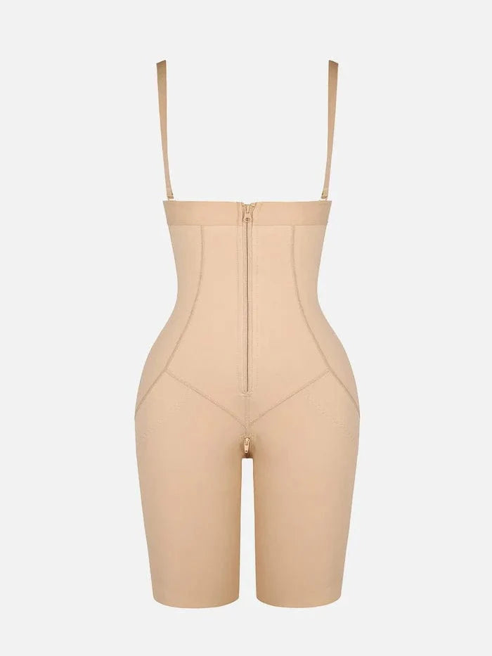 CurvyPower | UK shaper short Beige / XS Waist Trainer Shaper Shorts with Removable Shoulder Straps