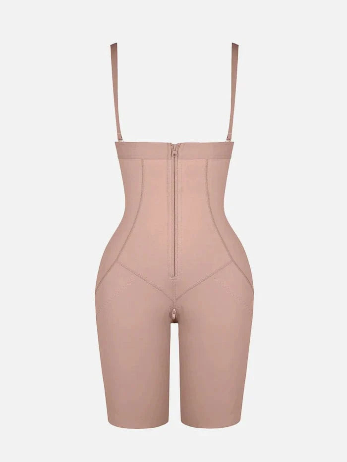 CurvyPower | UK shaper short Dark Beige / XS Waist Trainer Shaper Shorts with Removable Shoulder Straps