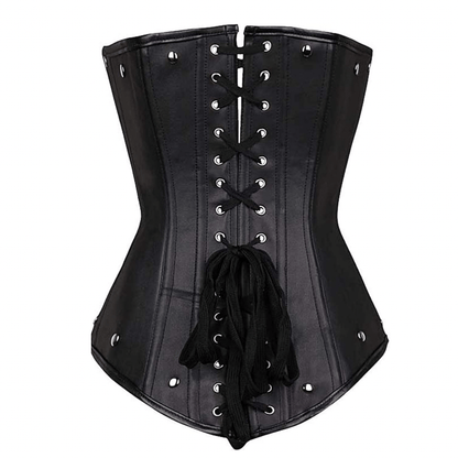 CurvyPower | UK Shapewear Women's Gothic Rivets Halter Top Underbust Corsets