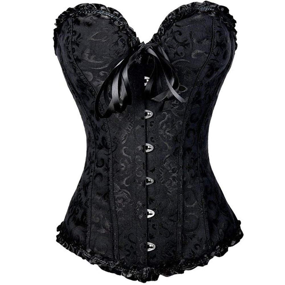CurvyPower | UK Shapewear Women's Retro Cross Border Jacquard Belly and Breast Shaper Corset