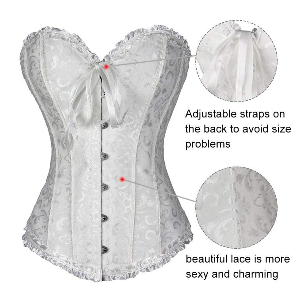CurvyPower | UK Shapewear Women's Retro Cross Border Jacquard Belly and Breast Shaper Corset