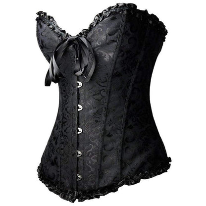 CurvyPower | UK Shapewear Women's Retro Cross Border Jacquard Belly and Breast Shaper Corset