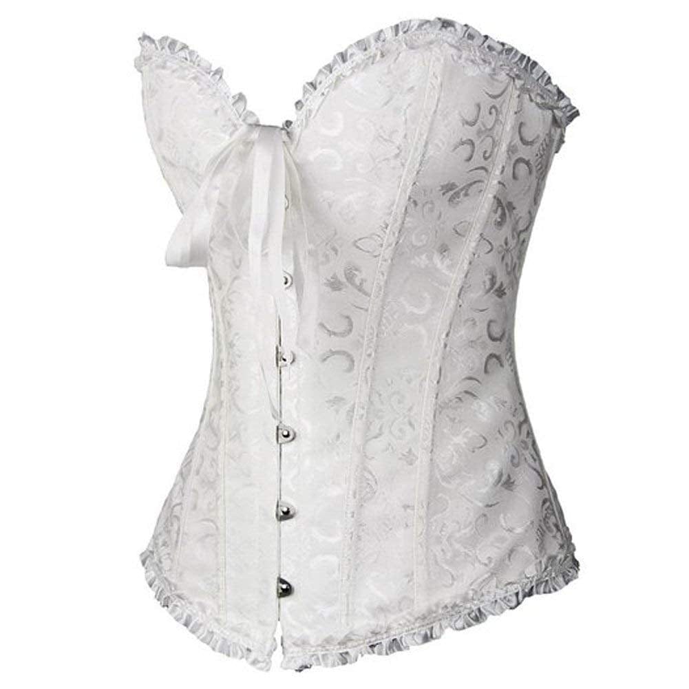 CurvyPower | UK Shapewear Women's Retro Cross Border Jacquard Belly and Breast Shaper Corset