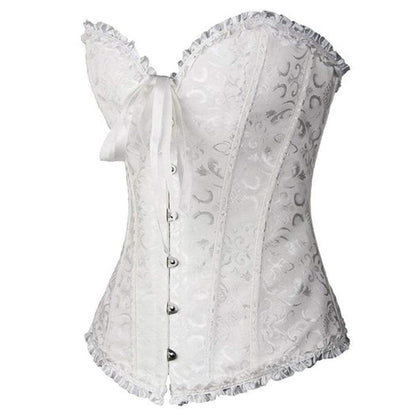 CurvyPower | UK Shapewear Women's Retro Cross Border Jacquard Belly and Breast Shaper Corset