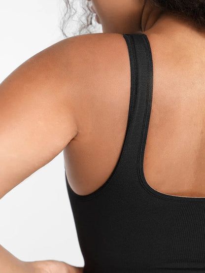 CurvyPower | UK Sports Bra Wireless Bust Support Shaper Bra with Removable Pads