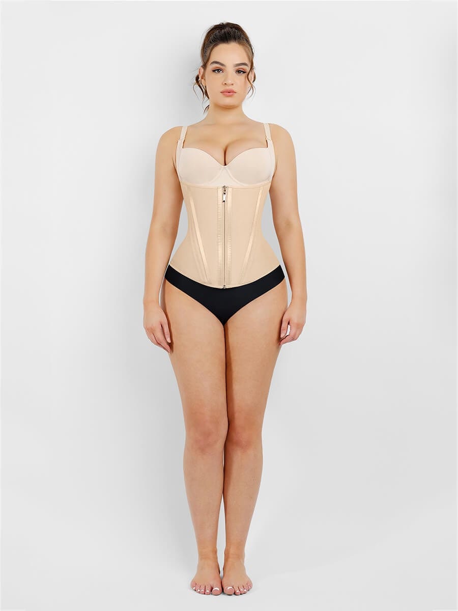 CurvyPower | UK Waist Trainer Sliming Waist Trainer Shapewear with 15 Built In Steel Bone