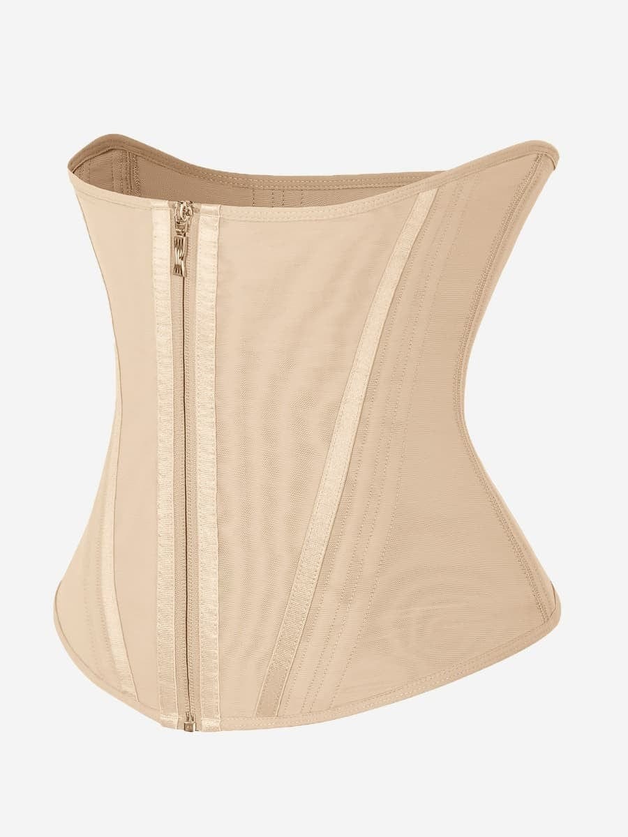 CurvyPower | UK Waist Trainer Sliming Waist Trainer Shapewear with 15 Built In Steel Bone