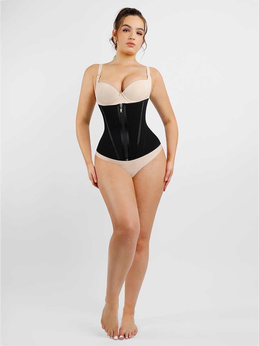 CurvyPower | UK Waist Trainer Sliming Waist Trainer Shapewear with 15 Built In Steel Bone